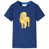 VidaXL Kindershirt 128 dunkelblau