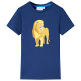 VidaXL Kindershirt 140 dunkelblau