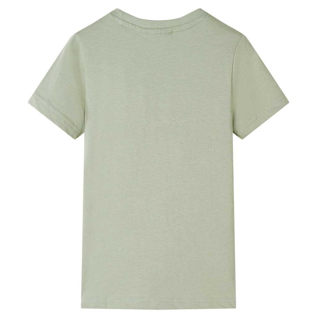 VidaXL Kindershirt mit kurzen Ärmeln 104 helles Khaki