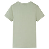 VidaXL Kindershirt mit kurzen Ärmeln 104 helles Khaki