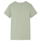 VidaXL Kindershirt mit kurzen Ärmeln 116 helles Khaki