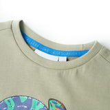 VidaXL Kindershirt mit kurzen Ärmeln 116 helles Khaki