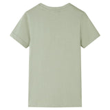 VidaXL Kindershirt mit kurzen Ärmeln 128 helles Khaki