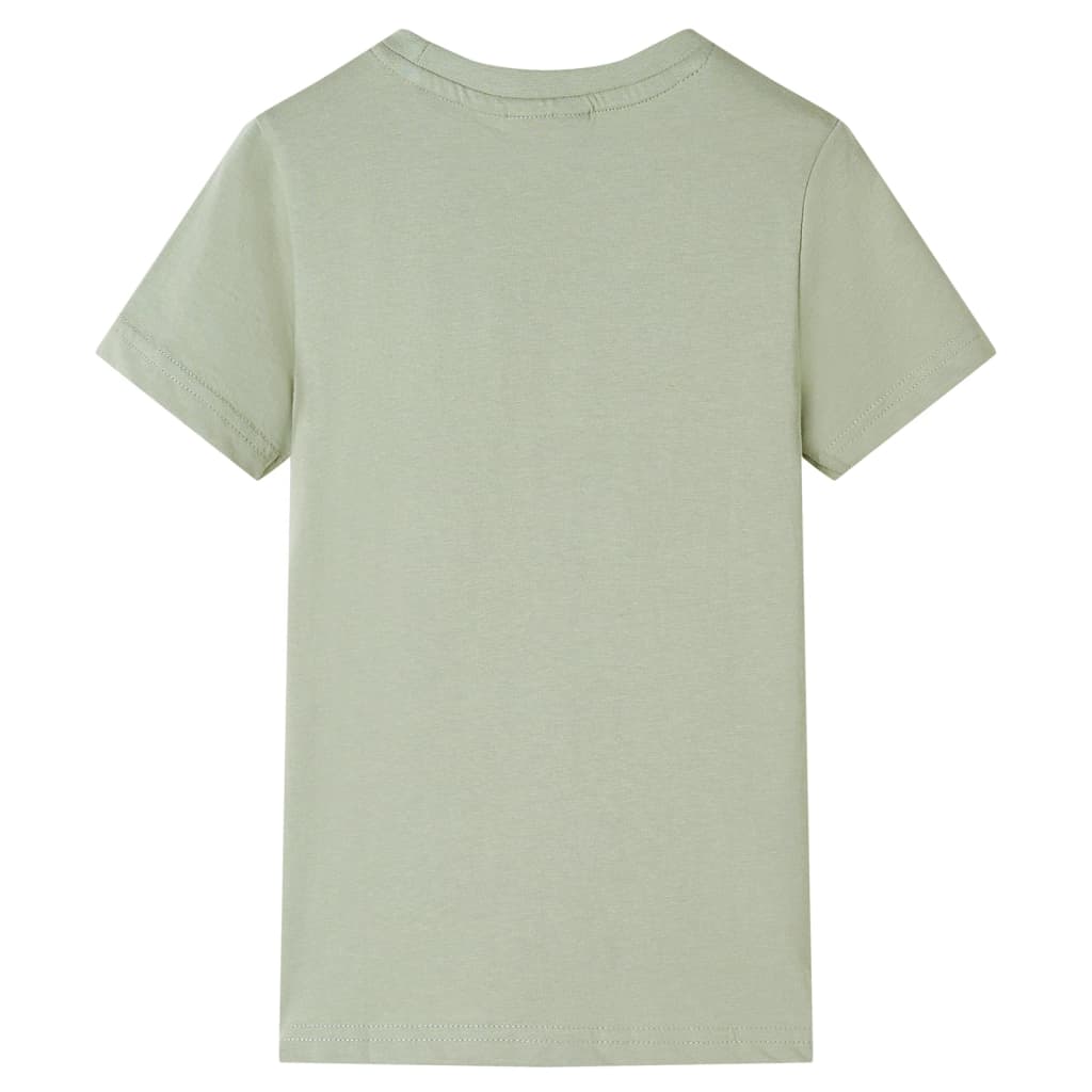 VidaXL Kindershirt mit kurzen Ärmeln 140 helles Khaki