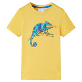 VidaXL Kindershirt mit kurzen Ärmeln 92 hellocker