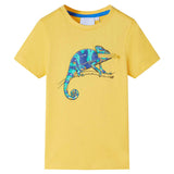 VidaXL Kindershirt mit kurzen Ärmeln 116 hellocker