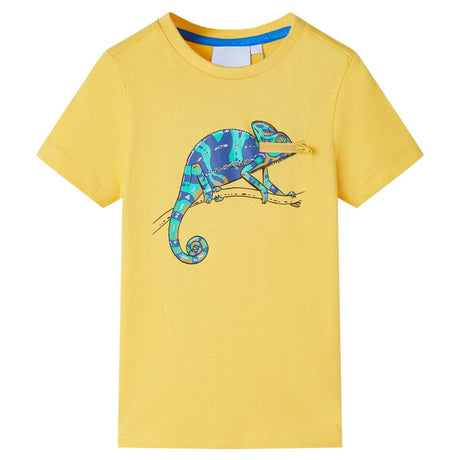 VidaXL Kindershirt mit kurzen Ärmeln 128 hellocker