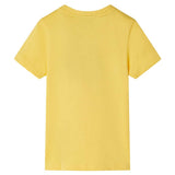 VidaXL Kindershirt mit kurzen Ärmeln 128 hellocker