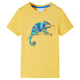 VidaXL Kindershirt mit kurzen Ärmeln 140 hellocker