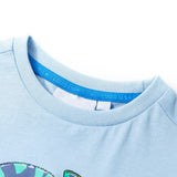 VidaXL Kindershirt mit kurzen Ärmeln 92 Hellblau