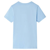 VidaXL Kindershirt mit kurzen Ärmeln 104 Hellblau