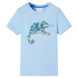 VidaXL Kindershirt mit kurzen Ärmeln 116 Hellblau