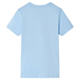 VidaXL Kindershirt mit kurzen Ärmeln 128 Hellblau