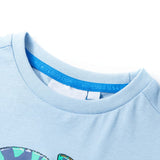 VidaXL Kindershirt mit kurzen Ärmeln 140 Hellblau