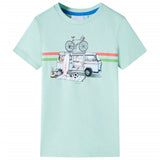VidaXL Kindershirt 140 helles Mint