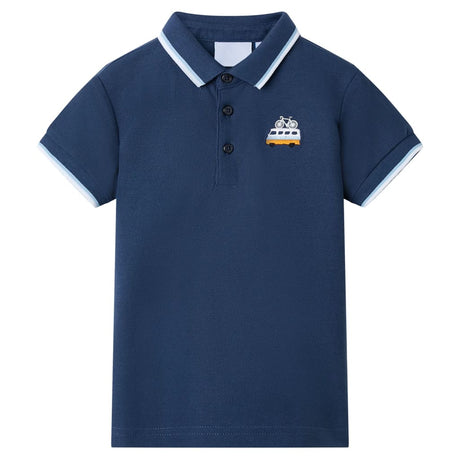 VidaXL Kinderpoloshirt 92 dunkelblau