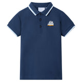 VidaXL Kinderpoloshirt 128 dunkelblau
