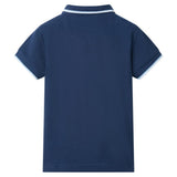 VidaXL Kinderpoloshirt 128 dunkelblau