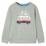 VidaXL Kinderpullover 104 hellkhaki meliert