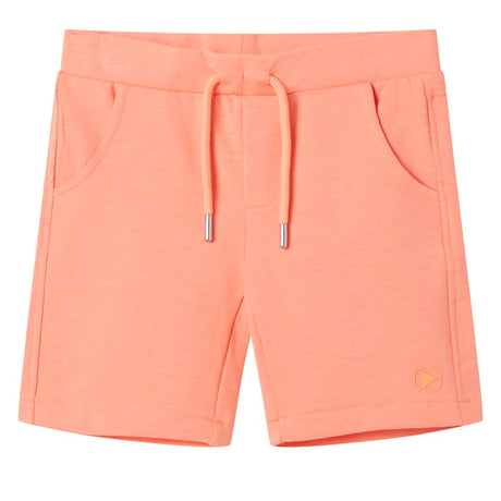 VidaXL Kindershorts mit Kordelzug 128 neonorange