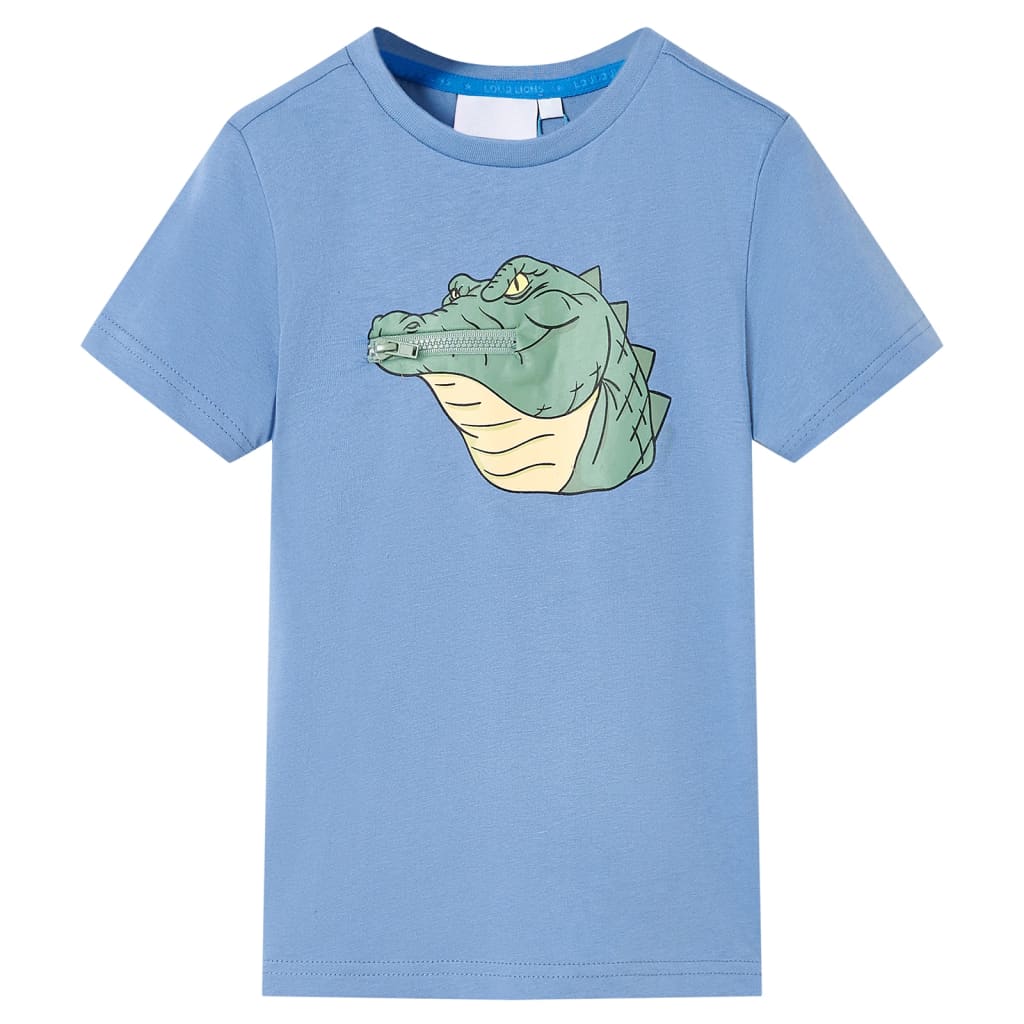 VidaXL Kindershirt 128 mittelblau