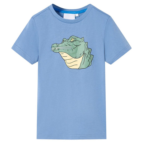 VidaXL Kindershirt 128 mittelblau
