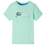 VidaXL Kindershirt mit kurzen Ärmeln 104 Hellgrün