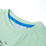 VidaXL Kindershirt mit kurzen Ärmeln 104 Hellgrün