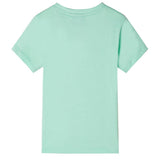 VidaXL Kindershirt mit kurzen Ärmeln 116 Hellgrün