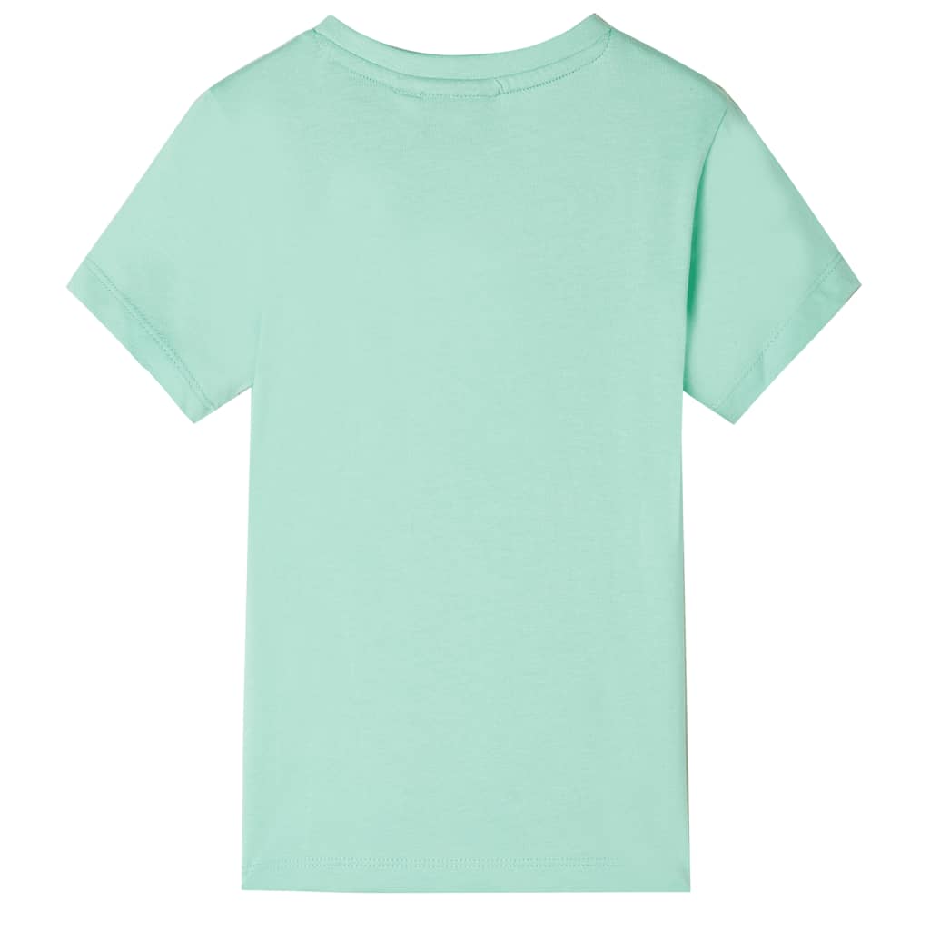 VidaXL Kindershirt mit kurzen Ärmeln 128 Hellgrün