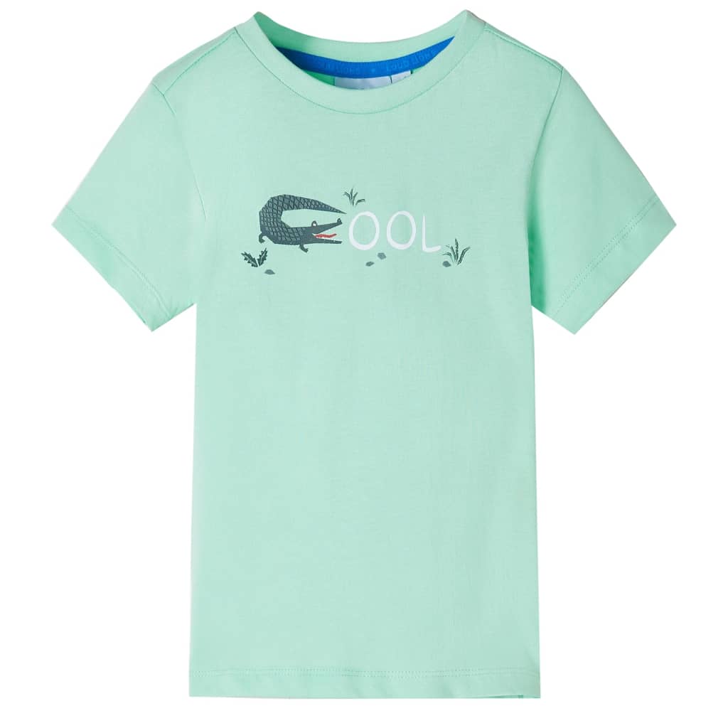 VidaXL Kindershirt mit kurzen Ärmeln 140 Hellgrün