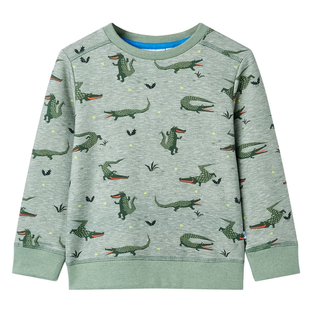 VidaXL Kinderpullover 92 hellkhaki meliert