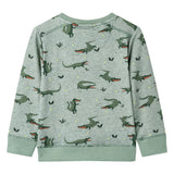 VidaXL Kinderpullover 104 hellkhaki meliert