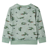 Vidaxxl Kinderpullover 128 helles Khaki gemischt