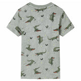 VidaXL Kindershirt 92 hellkhaki meliert