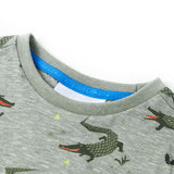 VidaXL Kindershirt 116 hellkhaki meliert