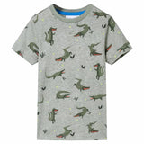 VidaXL Kindershirt 140 hellkhaki meliert