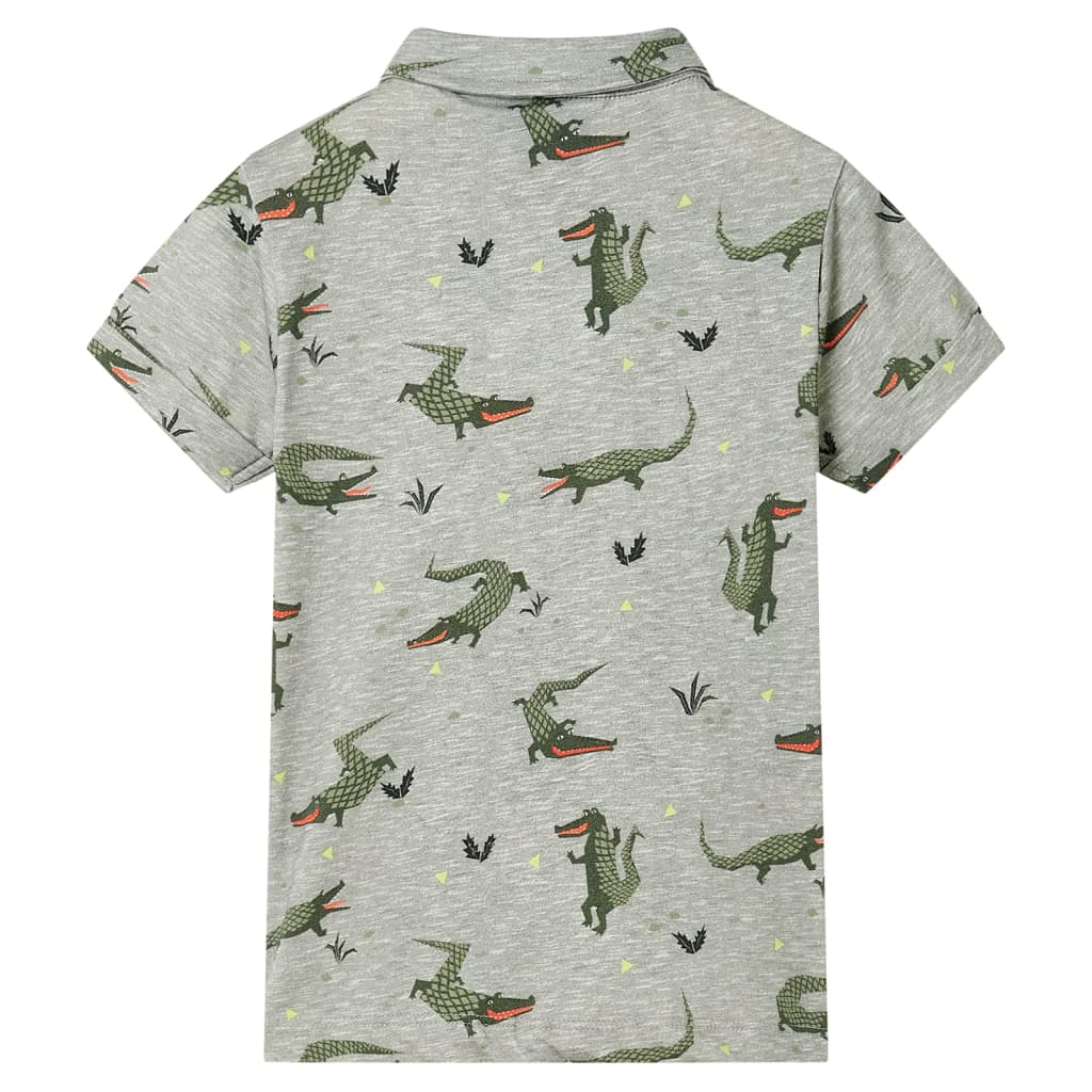 VidaXL Kindershirt 104 hellkhaki meliert