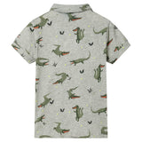 VidaXL Kindershirt 104 hellkhaki meliert