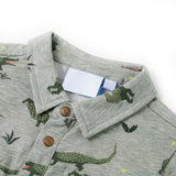 VidaXL Kindershirt 104 hellkhaki meliert