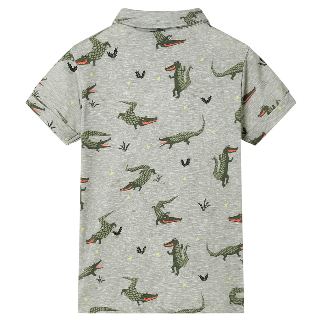 VidaXL Kindershirt 116 hellkhaki meliert