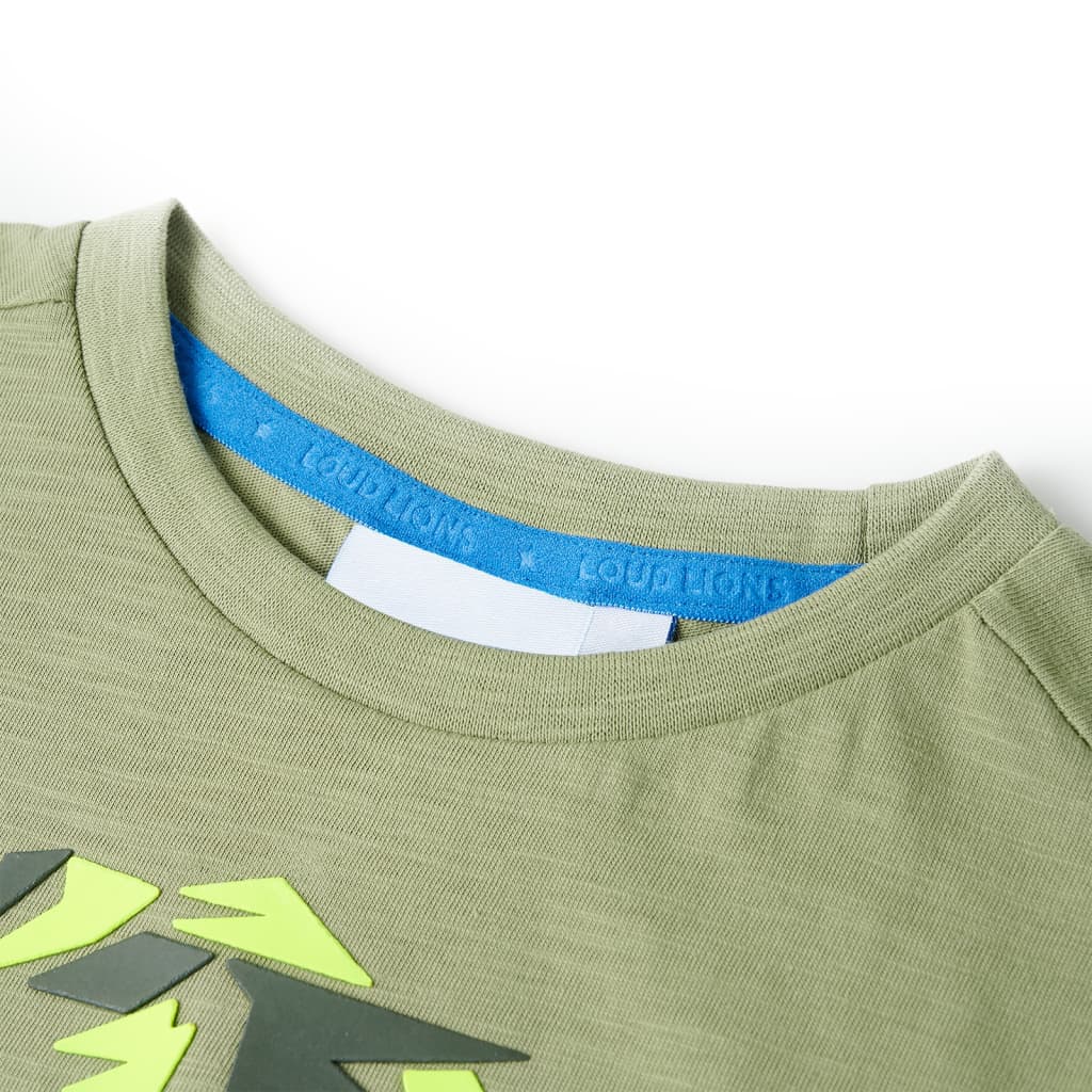 VidaXL Kinderhemd 116 helles Khaki