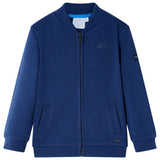 VidaXL Kinderstrickjacke mit Reißverschluss 140 Marineblau