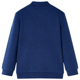 VidaXL Kinderstrickjacke mit Reißverschluss 140 Marineblau