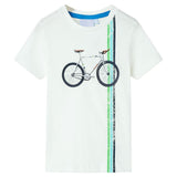 VidaXL Kindershirt mit kurzen Ärmeln 116 Ecru