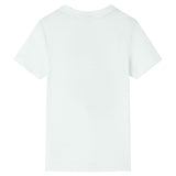 VidaXL Kindershirt mit kurzen Ärmeln 128 Ecru
