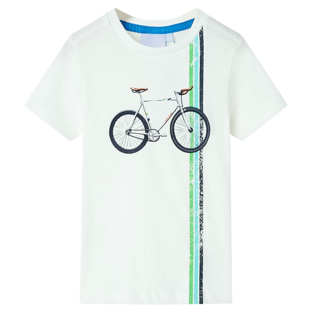 VidaXL Kindershirt mit kurzen Ärmeln 140 Ecru