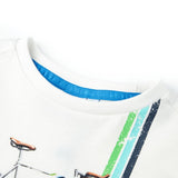 VidaXL Kindershirt mit kurzen Ärmeln 140 Ecru