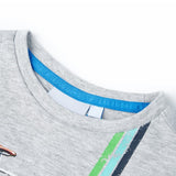 VidaXL Kindershirt mit kurzen Ärmeln 92 Grau