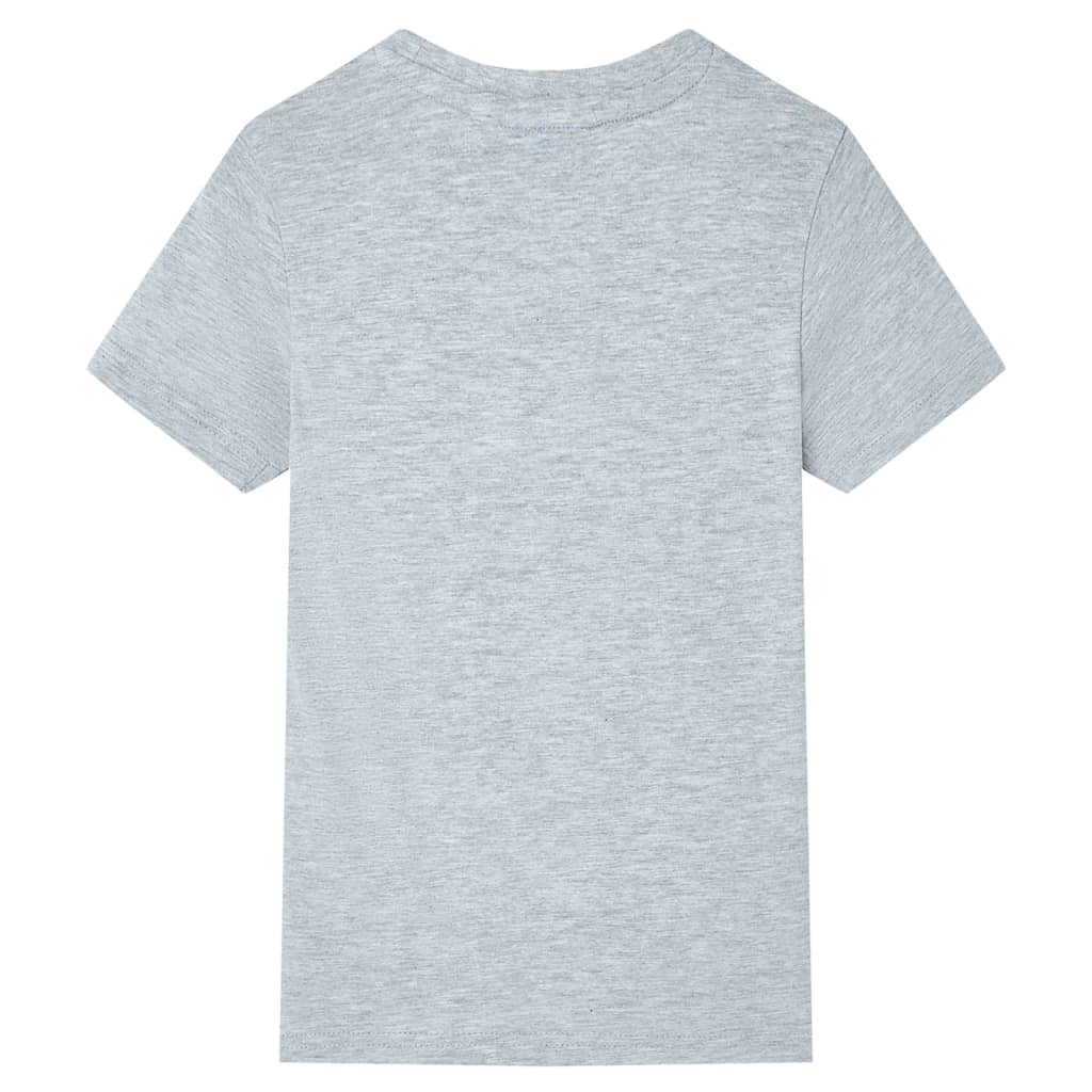 VidaXL Kindershirt mit kurzen Ärmeln 104 Grau